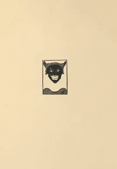 Umschlaggestaltung (Rückseite). Aus Balzacs 'La Comédie Humaine' – Nr. 2 von Aubrey Vincent Beardsley