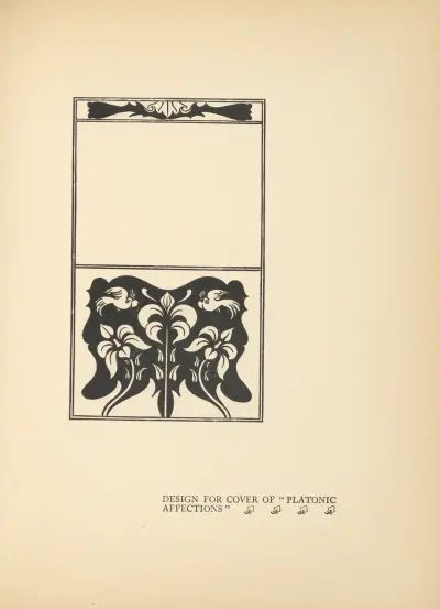 Návrh obálky k „Platonic Affections“, Aubrey Vincent Beardsley