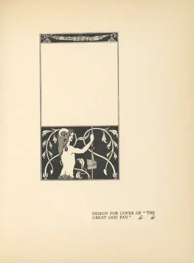 Umschlagdesign für „The Great God Pan“ von Aubrey Vincent Beardsley
