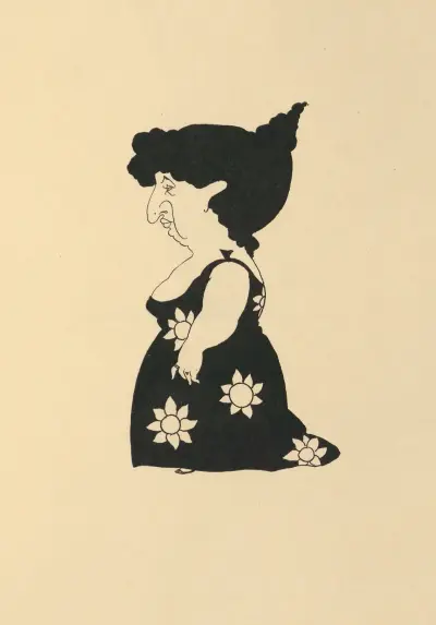 Entwurf. Aus „Bon Mots“ – Nr. 4 von Aubrey Vincent Beardsley