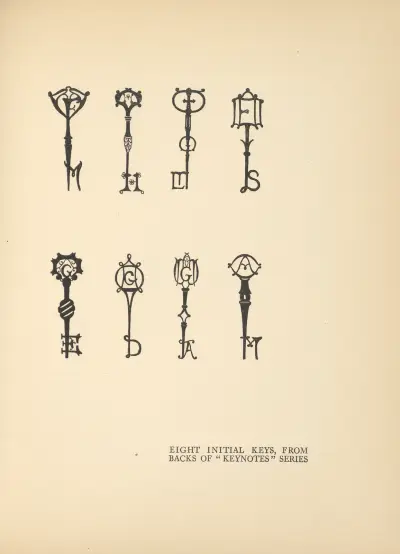 Osiem początkowych liter. Z odwrocia serii „Keynotes”, Aubrey Vincent Beardsley