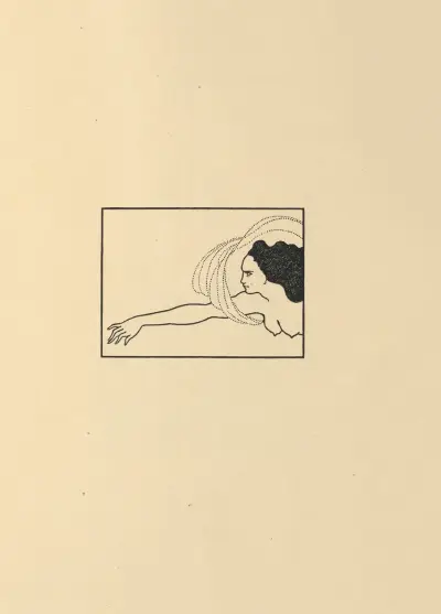 Flosshilde. Illustration zu ‚Das Rheingold'. Aus ‚The Savoy' Nr. 8 von Aubrey Vincent Beardsley
