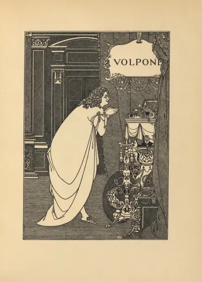 Frontispiece. From ‘Volpone’ By Ben Jonson av Aubrey Vincent Beardsley