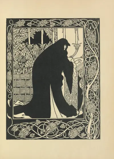 How Queen Guenever made her a Nun From ‘Le Morte Darthur’ av Aubrey Vincent Beardsley