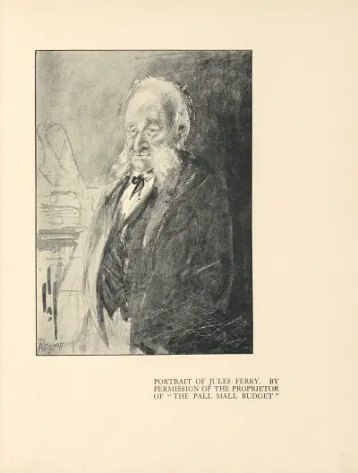 Portrait of Jules Ferry av Aubrey Vincent Beardsley