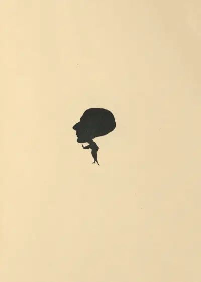 Silhouette von Aubrey Beardsley von Aubrey Vincent Beardsley