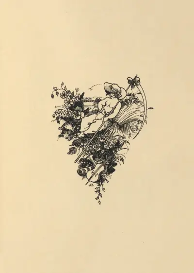 Tailpiece To The Three Musicians. From ‘The Savoy’ No.1 av Aubrey Vincent Beardsley