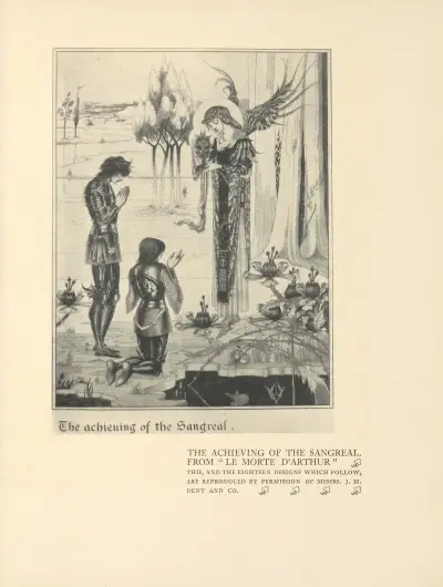 The Achieving of The Sangreal. From ‘Le Morte d’Arthur’ av Aubrey Vincent Beardsley
