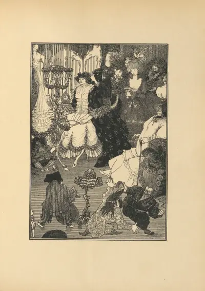 The Coiffing. From ‘The Savoy’ No.3 av Aubrey Vincent Beardsley
