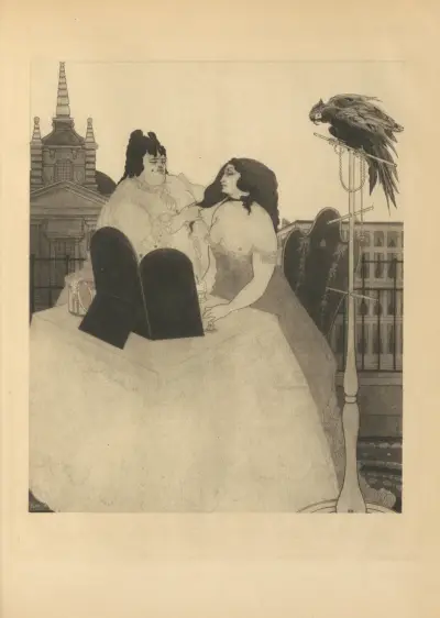 The Lady At The Dressing-Table. From ‘Mademoiselle De Maupin’ av Aubrey Vincent Beardsley