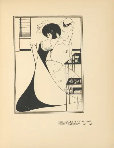 The Toilette of Salome. From ‘Salome’ av Aubrey Vincent Beardsley