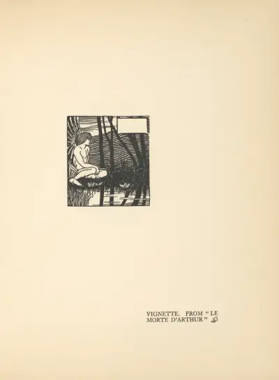 Winieta. Z 'Le Morte d'Arthur' – nr 11, Aubrey Vincent Beardsley