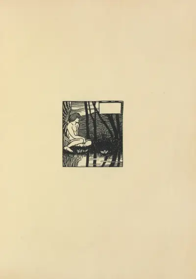 Vignette From ‘Le Morte Darthur’, 1897 – nr 11 av Aubrey Vincent Beardsley