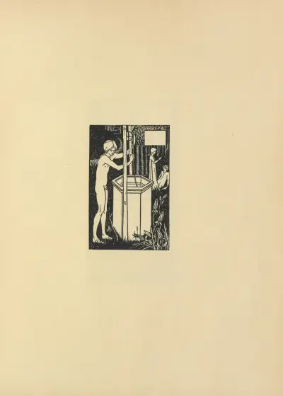 Vignette From ‘Le Morte Darthur’, 1897 – nr 1 av Aubrey Vincent Beardsley
