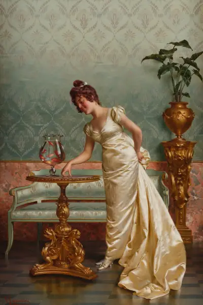 Bewunderung der Goldfische – Nr. 1 von Vittorio Reggianini