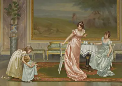 Die Teegesellschaft von Vittorio Reggianini