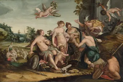The Judgement of Paris av Hans von Aachen