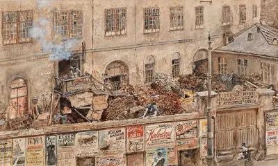 Iron foundry Kitschelt in Skodagasse von Rudolf von Alt