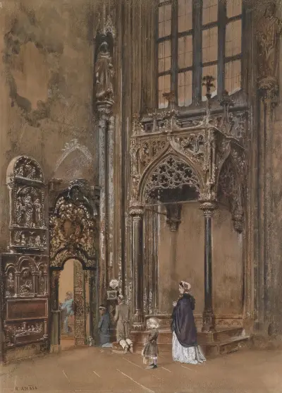 Kircheninneres von Rudolf von Alt