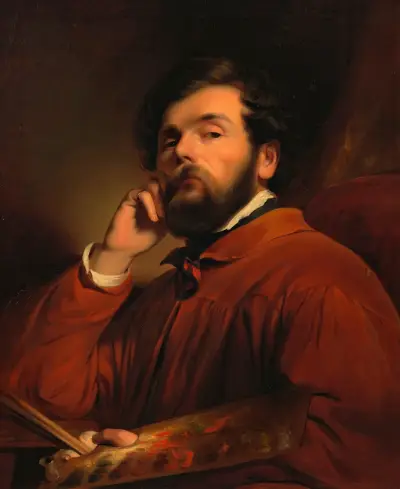 Selbstbildnis Friedrich von Amerling, 1846 av Friedrich von Amerling