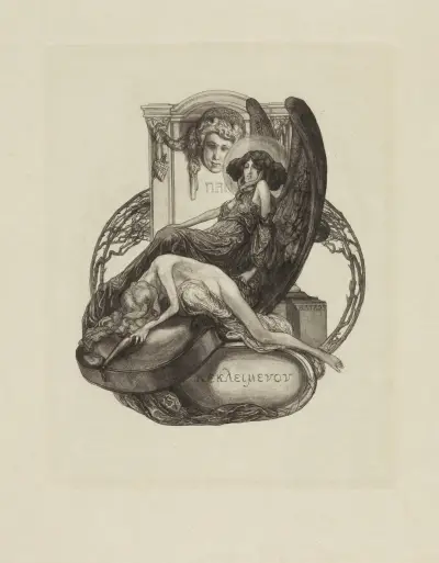 Ex libris; Kekleimenon Des Küntlers eigenes Buchzeichen, Franz von Bayros