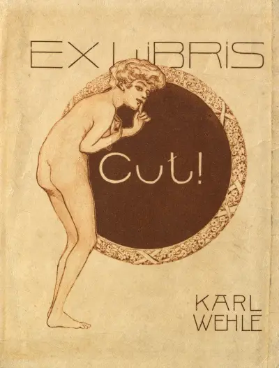 Ex Libris Karl Wehle av Franz von Bayros