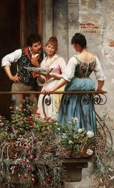 Oblíbený vějíř, Eugen von Blaas