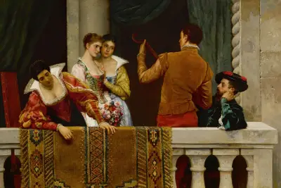 Festivaldag i Venedig, Eugen von Blaas