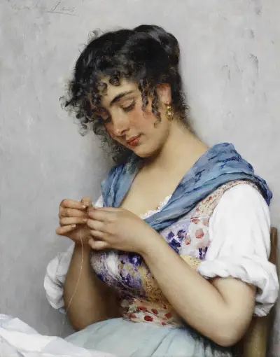 Italská švadlena, Eugen von Blaas