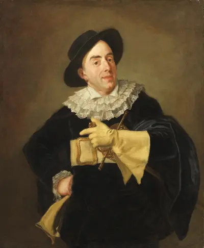 Porträtt av skådespelaren Saint-Ange av Carl Frederik von Breda