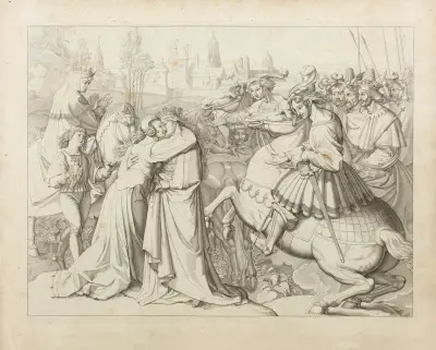 Siegfried fängt einen Bären av Peter von Cornelius