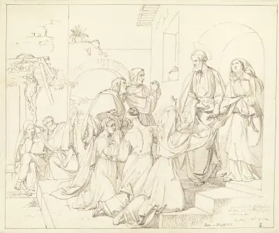 Erweckung der Tabitha durch Petrus av Joseph von Führich