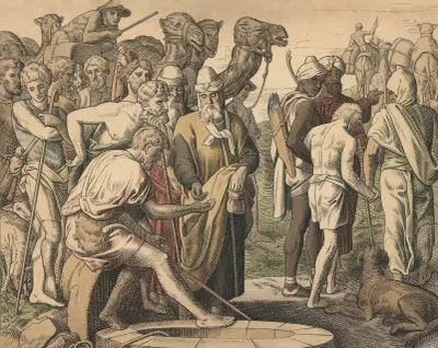 Joseph is sold by his brothers av Joseph von Führich