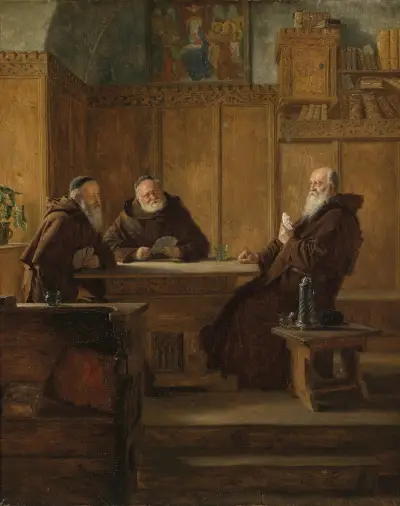 Das Kartenspiel av Eduard von Grützner