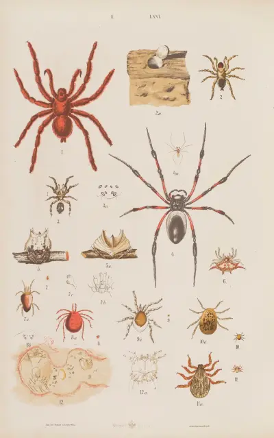 Wielki atlas zoologii, botaniki i mineralogii Pl.066, Gustav von Hayek