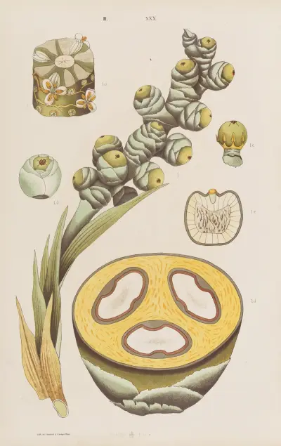 Wielki atlas do zoologii, botaniki i mineralogii Pl.102 av Gustav von Hayek