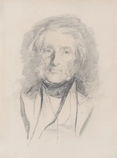 Portrait of John Ruskin av Sir Hubert von Herkomer