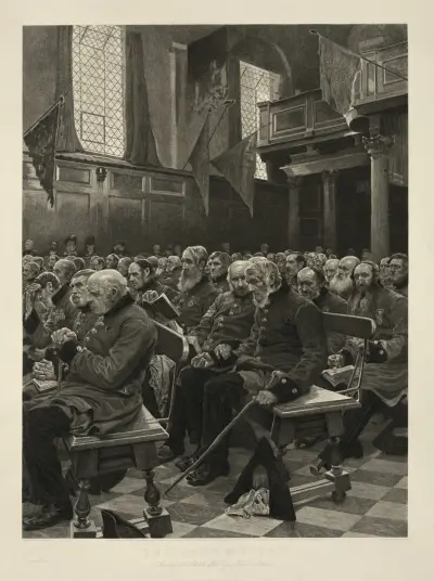 The last muster av Sir Hubert von Herkomer