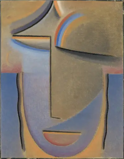 Abstract Head, Evening av Alexej von Jawlensky