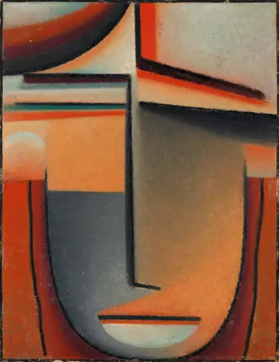 Abstract Head; Tragic av Alexej von Jawlensky