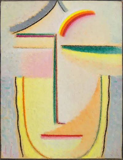 Abstrakter Kopf, 1933 – nr 3 av Alexej von Jawlensky