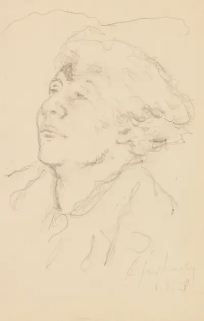 Bildnis Tony Kirchhoff av Alexej von Jawlensky