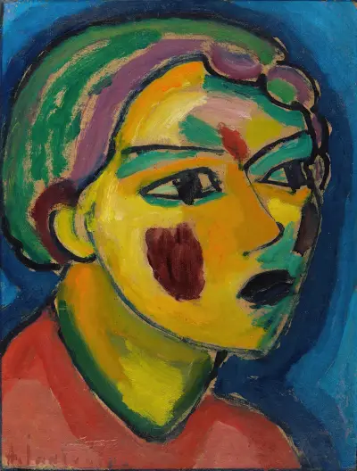 Básnířka (Mystická hlava), Alexej von Jawlensky