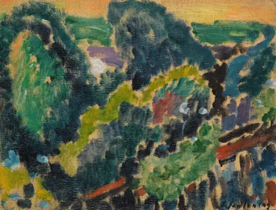 Landschaft am Genfersee av Alexej von Jawlensky