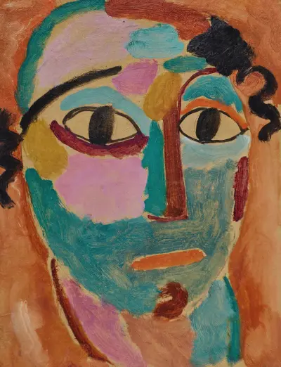 Mysticher Kopf; Das Staunen av Alexej von Jawlensky