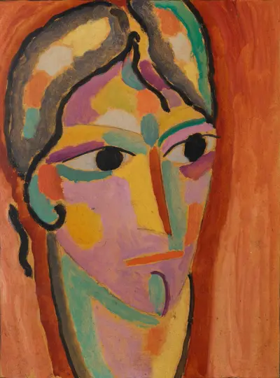 Mystischer Kopf; Trotz av Alexej von Jawlensky