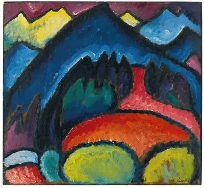 Oberstdorf (Berge) von Alexej von Jawlensky