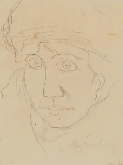 Porträt Tony Kirchhoff, Wiesbaden av Alexej von Jawlensky
