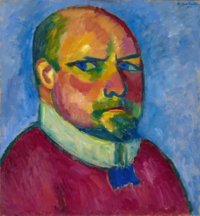 Self-Portrait av Alexej von Jawlensky