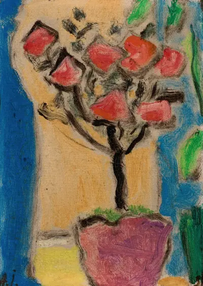 Martwa natura (Krzew róży), 1936, Alexej von Jawlensky